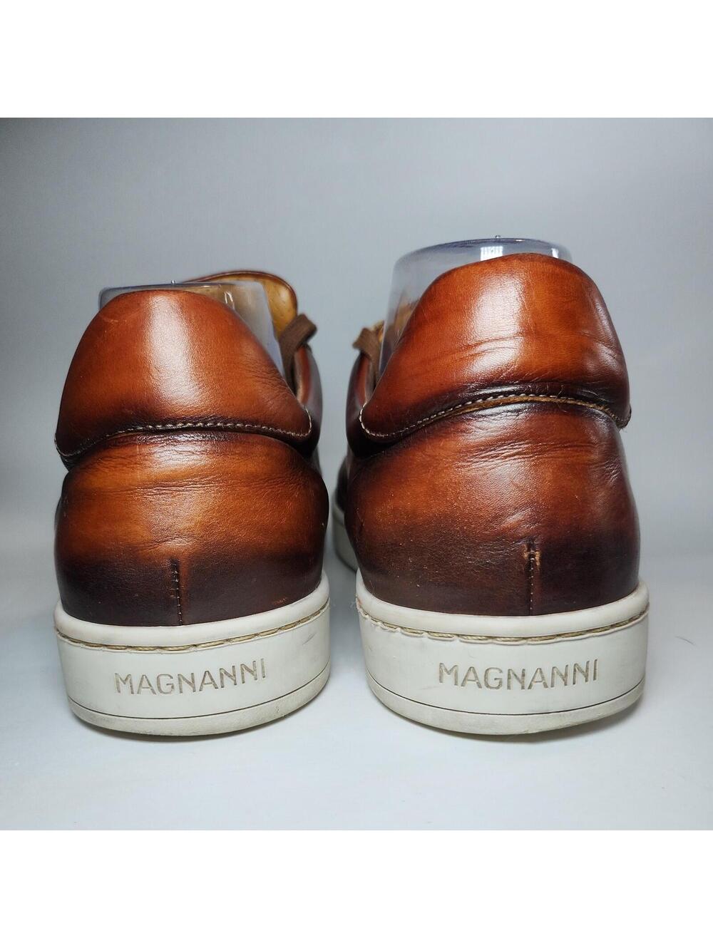 Magnanni Costa Lo Men’s Sneakers Red Burgundy Lace Up Leather Portugal Sz 10.5 - Picture 5 of 9
